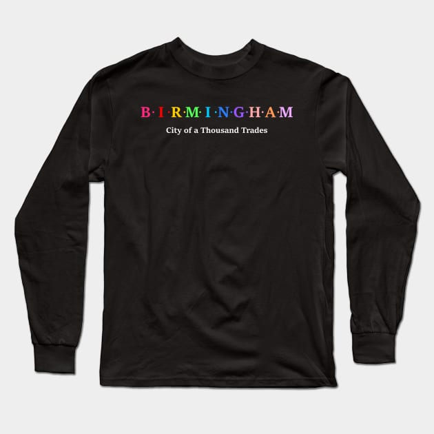 Birmingham, England Long Sleeve T-Shirt by Koolstudio